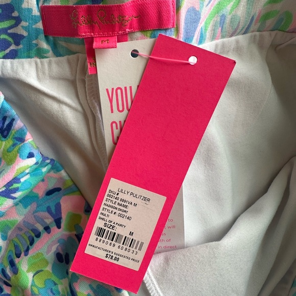 NWT Lilly Pulitzer Madison Skort Multi Coral Bay Size Medium Size Large - Picture 3 of 4